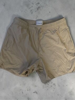 Aurora Men's Athletic Shorts in Khaki - Lightweight Performance